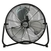 Hurricane HGC736476 Pro Series High Velocity Metal Floor Fan, 20", Black