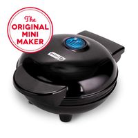 Dash DMG001BK Mini Maker Portable Grill Machine + Panini Press for Gourmet Burgers, Sandwiches, Chicken + Other On the Go Breakfast, Lunch, or Snacks with Recipe Guide - Black