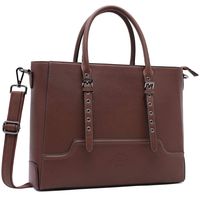 Laptop Bag for Women,15.6 Inch Laptop Tote Multi-Compartment Briefcase Laptop Purse with Sturdy Top Handles for Work Casual