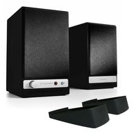 Audioengine HD3 Powered Bookshelf Speaker Bundle with DS1 Desktop Stands - (Pair) Black