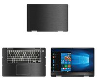 decalrus - Protective Decal for Dell Inspiron i7586 / 7586 (15.6" Screen) Laptop Dark Grey Texture Brushed Aluminum Skin case Cover wrap BAdellInspiron15_I7586Dark Grey