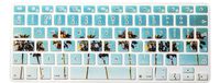 HRH English Silicone Keyboard Cover Skin for MacBook Air 13,MacBook Pro 13/15/17 (with or w/Out Retina Display, 2015 or Older Version)&Older iMac EU Layout Keyboard Protector-Hawaii Tree