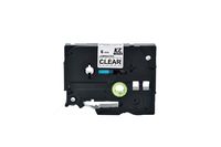 Compatible for Brother Tze111 0.23 Inch 26.2feet (6mm/8m) P Touch Laminated Black on Clear Standard Replace Waterproof Label Tape Maker PT-H110/PT-D200/PT-D210/PT-D400/PT-D600/PT-1280/PT-1290(1PACK)