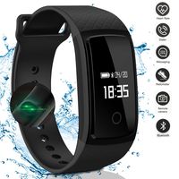LogHog Fitness Tracker,IP67 Waterproof Sports Smart Wristband with Blood Oxygen Monitor/Blood Pressure/Heart Rate Monitor for Android and iOS, Price.(Black)