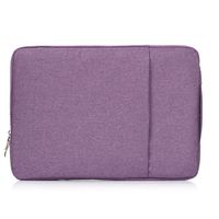 14-15.4 inch Laptop Sleeve for 15-15.4 Inch Laptop, Notebook, MacBook Air/Pro,Polyester Fabric Multifunctional Briefcase Handbag Case Cover Compatible with 14-inch Sony HP Notebook by elecfan - Purple