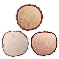 Creative Teaching Press Woodland Friends Wood Slices Cut Outs, 6 in, CTP 8702