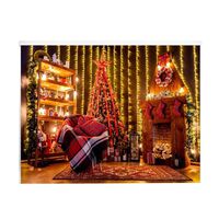 Weardear Christmas Photo Backdrop Collapsible Photography Background Photoshoot Props Party Banner for Photo Studio