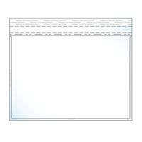 EnvyPak 6.56″ x 9.38″ Booklet Envelope Crystal Clear, Permanent Tape (6.25″ x 9″ Insert Size) - Pack of 100