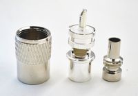 UHF Male-Plug Solder PL259 Coax Connector for RG-8, 9, 213, 214, LMR400, Silver/Teflon with UG-175 Reducers for RG-58 RG142 LMR195 Type Cable Compatiable with CB Ham Radio (5pack)