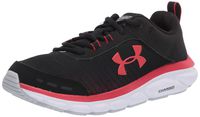 Under Armour Men's Charged Assert 8 Running Shoe, Black (004)/White, 11