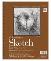 Strathmore 455-11 400 Series Sketch Pad, 11"x14" Wire Bound, 50 Sheets