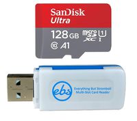 SanDisk 128GB Ultra Micro SDXC Class 10 Memory Card Bundle Works with Samsung Galaxy Tab A 10.1", Tab A 7.0" (2016), Tab S3 9.7" Tablet, Phone Storage Plus 1 Everything But Stromboli (TM) Card Reader