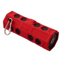 Aqua Sound Water Proof Adventure Bluetooth Speaker with Bluetooth 2.1 + EDR, 5W X 2 Output Power and IPX67 Water Proof Level Red 192100