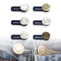 Elastic Pants Waist Extender 6-Pack,Jeans Pants Button Extender Set by Lohas Select