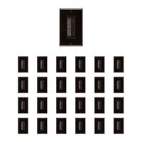 Buyer's Point Brush Wall Plate [UL Listed], Decora Style, Cable Pass Through Insert for Wires, Single Gang Cable Access Strap, Wall Socket for HDTV, HDMI, Home Theater Systems (25 Pack, Black)