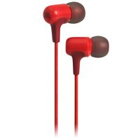 JBL E15 in-Ear Headphones with One-Button Remote and Mic - Red