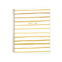 Ashley G for Blue Sky 2019-2020 Academic Year Weekly & Monthly Planner, Flexible Cover, Twin-Wire Binding, 8.5" x 11", Painterly Stripe