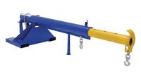 Vestil LM-OBT-4-30 Orbit Telescoping Lift Boom, 4000 lb Capacity, 30" Fork Pocket Center, Overall LxWxH (in.) 38 x 86.625 x 27.6875, Overall Extended Length (in.) 146-5/8, Blue