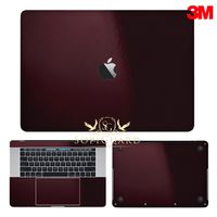 SopiGuard 3M Gloss Black Rose Full Body Precision Edge-to-Edge Coverage Vinyl Sticker Skin for Apple MacBook Pro 15 Touch Bar (A1707 A1990)