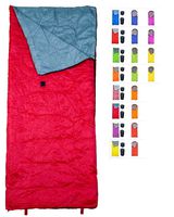 REVALCAMP Lightweight Red Sleeping Bag Indoor & Outdoor use. Great for Kids, Teens & Adults. Ultra Light and Compact Bags are Perfect for Hiking, Backpacking, Camping & Travel.