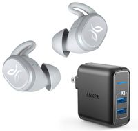 Jaybird Vista Truly Wireless Bluetooth in-Ear Sport Headphones Bundle with Anker 2-Port Wall Charger - Nimbus Gray