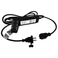 Bulbstring 360W Light Dimmer Plug in - AC Weatherproof Cord Dimmer Switch for Outdoor LED Lamp, 50ft Range Remote Control Timer Controller, Plug-in 3 Prong Outlet with 9.8ft Extension Cord