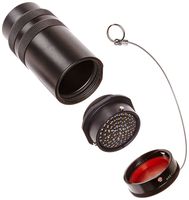 Amphenol Audio MP-6511-61S-C Cable connecting Receptacle with socket Contacts, Black Finish, Gold Plated solder Contacts, NPT 3/4" Thread no gland, 61 pin