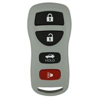 qualitykeylessplus Gray Remote Replacement 4 Button Keyless Entry FCC ID: KBRASTU15 Free KEYTAG