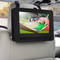 Car Headrest Mount Holder for 7.5" Portable DVD Player with Swivel and Flip Screen and Fits Other 7-7.5" Swivel Screen Portable DVD Player