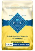 Blue Buffalo Life Protection Formula Healthy Weight Dog Food - Natural Dry Dog Food for Adult Dogs - Chicken and Brown Rice - 30 lb. Bag