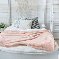 furrybaby Premium Fluffy Fleece Dog Blanket, Soft and Warm Pet Throw for Dogs & Cats (X Large (41x65), Pink Blanket)