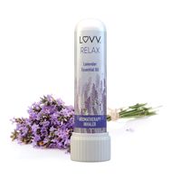 RELAX Portable Lavender Aromatherapy Nasal Inhaler - Calming Stress & Anxiety Relief - Personal Pocket Essential Oil Diffuser - Mini Container for Easy Travel