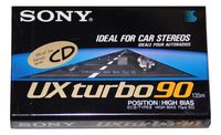Sony UX Turbo 90 IECII Type II High Bias Blank Audio Cassette Tape
