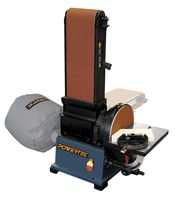 POWERTEC BD6900 Woodworking Belt Disc Sander Machine w/ Built-In Dust Collection System