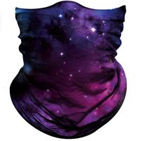 Obacle Seamless Bandana for Rave Face Mask Dust Wind UV Sun Protection Galaxy Tube Mask Headwear Bandana for Women Men Festival Party Motorcycle Riding Fishing Outdoor (Starry Sky Deep Purple)