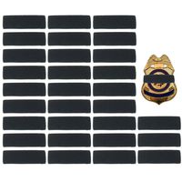 30 Pack Black Police Mourning Band Stripe Police Officer Badge Shield Funeral Honor Guard Straps, 1/2"