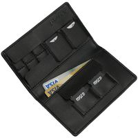 Povee Memory Card Carrying Case Microfiber Leather Bag Suitable for Micro SD Cards with 4 SD Card and 6 Micro SD Card Compartments