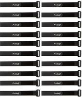 20 Pack 8 Inch Reusable Hook and Loop Cinch Cable Tie Down Straps Set for Cord Management, Home, Office, Garage, Wires, Hoses, Bundling Boxes