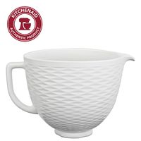 KitchenAid KSM2CB5TLW Accs Portable Appliance Stand Mixer Bowl, 5 quart, White Chocolate Textured Ceramic