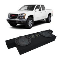Compatible with 2004-2012 GMC Canyon Crew Cab Truck Kicker CompVT CVT10 Dual 10" Sub Box Enclosure New - Final 2 Ohm