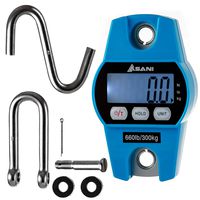 Hanging Weight Scale | 660lb Digital Electronic Weighing Scale with Accurate Sensors | for Hunting, Outdoor, Bass Fishing, Big Game, Farm, Large Luggage, Hoyer Patient Lift, Bow Draw Weight and More