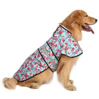 HDE Dog Raincoat Hooded Slicker Poncho for Small to X-Large Dogs and Puppies (Turquoise, Large)