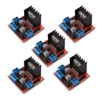 DAOKI 5 PCS L298N Motor Drive Controller Board DC Dual H-Bridge Robot Stepper Motor Control and Drives Module for Arduino Smart Car Power UNO MEGA R3 Mega2560