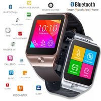 indigi Unlocked! 2-in-1 SIM-Card + Bluetooth 2-in-1 interconvertible Smart Watch Phone for All Android OS Smartphone & iPhone iOS (Silver)