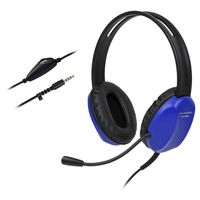Cyber Acoustics 3.5mm Kid's Stereo Headset with Headphones and Noise Cancelling Microphone Featuring Limited Volume Output - for PCs and Tablets in The Classroom or Home (AC-4800)
