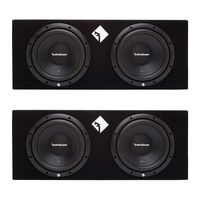 Rockford Fosgate 10" 800 Watts Dual Loaded Subwoofer Sub Enclosure (2 Pack)
