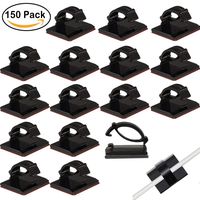 150PCS Cable Management Clips, Strong Adhesive Cord Organizer, Car Cable Organizer, Cable Clips, Cord Holder Wire Tie for Car (150 PCS)