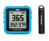 Bushnell Phantom (Blue) Power Bundle with PlayBetter Portable USB Charger (2200mAh) | Handheld Golf GPS, Built-in Golf Cart Magnet, 35,000+ Pre-Loaded Courses, Compact & Lightweight