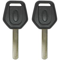 QualityKeylessPlus TWO Replacement Transponder Chip Keys DAT17T13 for Subaru Vehicles with FREE KEYTAG