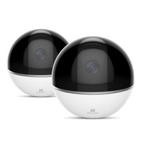 EZVIZ EZMIN360PLSPK2 Mini 360 Plus (2 Pack) Auto Tracking Mini Dome Camera, White
